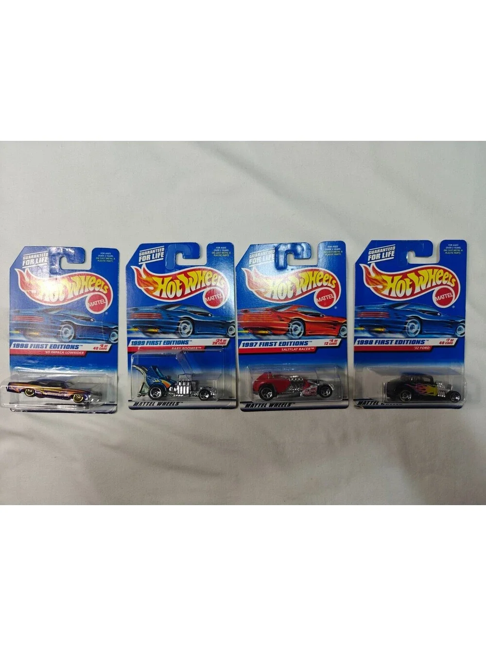 Vintage Hot Wheels Lot of 4 1997-1999 First Editions Sealed Mattel